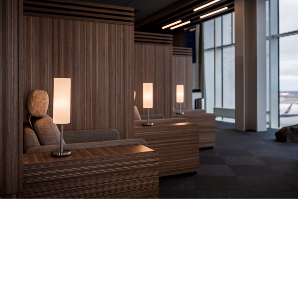 Ljós fyrir Saga Lounge, Icelandair verkefnið