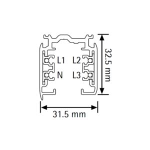 Alternative view of Kastarabraut 3-línu 3mtr.hvít