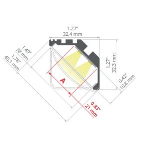Alternative view of KOPRO prófíll, 2 m, ál