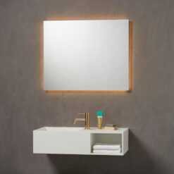 Spegill Nibe LED 38,5W 2,9K 800x700mm IP44