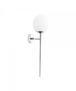 TORCH veggljós 1 x G9 max 25W IP44 króm/opal