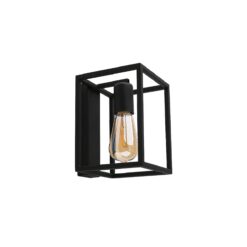 CRATE veggljós  60W E27 svart