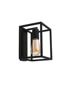 CRATE veggljós  60W E27 svart