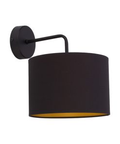 ALICE GOLD I Veggljós 60W E27 Q230 svartur