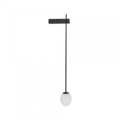 xICE EGG B veggljós G9 25W IP44 svart/opal