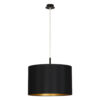 ALICE hangandi ljós, Q470, 60W E27 svart/gyllt