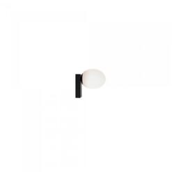 xICE EGG C veggljós G9 25W IP44 svart/opal