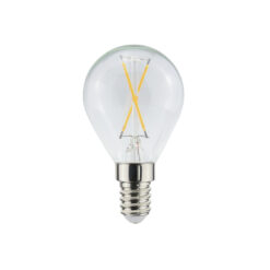 Led kúla P45 E14 1W 90lm 22K glær