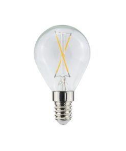 Led kúla P45 E14 1W 90lm 22K glær