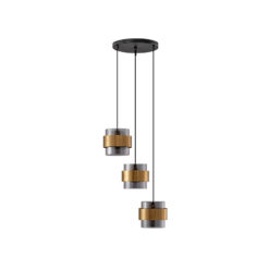 SIANNA hangandi ljós LED E27 12W svart/brass