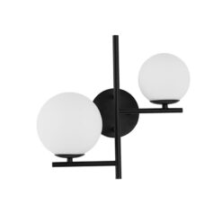 IMPERO vegg 2x5W G9 svart/opal