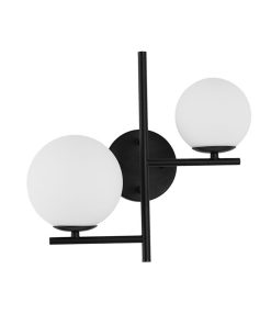 Impero vegg 2x5W E14 svart/opal