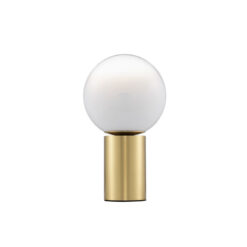 JIAN borðlampi H355 E27 12W brass/opal
