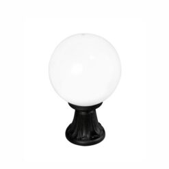 xGLOBE 250 ljósastaur h350 E27 svartur/opal