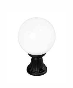 GLOBE 250 ljósastaur h350 E27 svartur/opal