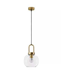 IRVINE hangandi glerljós gyllt E27 1x12W