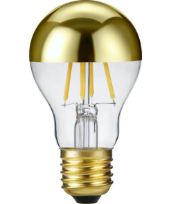 LED GLS Toppspegilpera gull 4W E27 dim