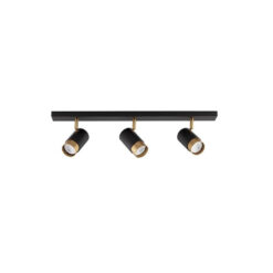POGNO kastari L:600 GU10 3x10W svart/gyllt