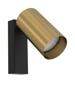 MONO veggljós 10W GU10 brass/svart