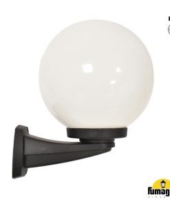 G250 Veggljós E27 Svart/opal IP55