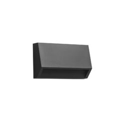 KITO Led útiljós á vegg, 1,5W 120lm 100mm, svart IP65