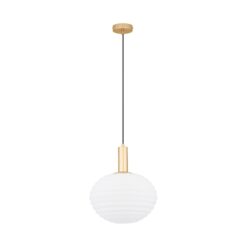 ALLEN hangandi ljós LED 12w IP20 hvítt gler/gull