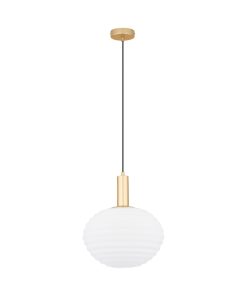 ALLEN hangandi ljós LED 12w IP20 hvítt gler/gull