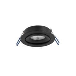REDO innfellt Q92mm 10W GU10 svart IP20