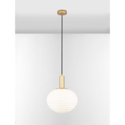 ALLEN hangandi ljós LED 12w IP20 hvítt gler/gull - Image 2