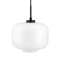 ARP hangandi ljós Ø25 25W E27 opal/svart