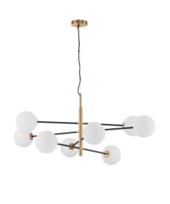 Vitra hangandi G9 8x5W gyllt/svart/opal