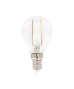 Led kúla P45 E14 2,5W 250lm 27K glær