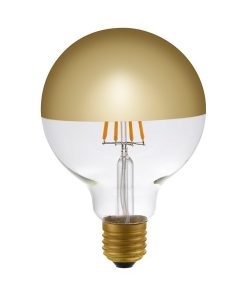 LED G95 Toppspegill gull 4W 825 E27 dim