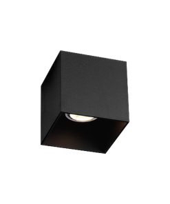 Loftljós kubbur GU10 75W svartur