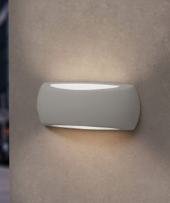 FRANCY Led útiljós á vegg, 6W E27, grátt, með peru