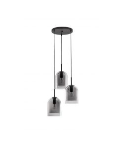 VELOR hangandi ljós LED 3x12W svart með tvöföldum