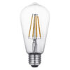 LED ST64 5W 650lm 25K glær E27 dimmanleg