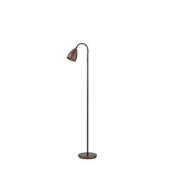 xTROTSIG gólflampi,h1170-1475 6,5W GU10 oxíðbrúnn