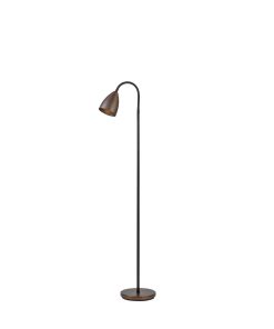 TROTSIG gólflampi,h1170-1475 6,5W GU10 oxíðbrúnn