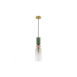 xMURANO hangandi grænt/bleikt/grátt 1x5W E14