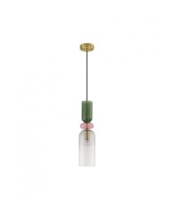 MURANO hangandi grænt/bleikt/grátt 1x5W E14