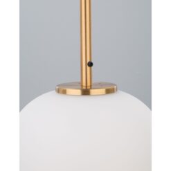 LATO hangandi 1x12W D:27 antiq brass/opal - Image 3