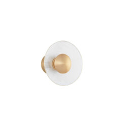 ESIL veggljós Q200 Led 8W 3K gyllt/gler