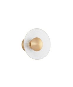 ESIL veggljós Q200 Led 8W 3K gyllt/gler