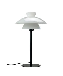 VALBY borðlampi h40 G9 5W opal/svart