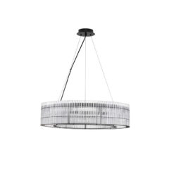 BAROK hangandi ljós svart/glært LED 9x5W G9