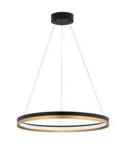 MR JOHN hangandi Q600 LED 33W 3K svart/gyllt
