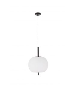 LATO hangandi LED E27 1x23W D:30 svart opal