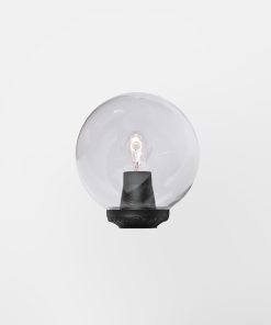 GLOB 250 á 60mm staur E27 glært svart