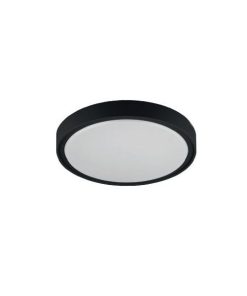 QIJO Loftljós Q260mm 15W 3K svart IP65